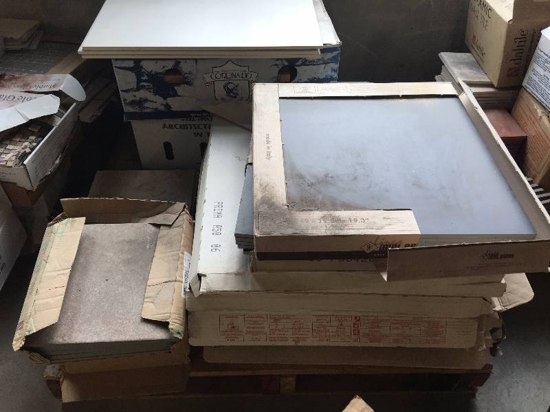 lot 21 image: Tile Lot - Pallet of Assorted Tile - (Lot M)