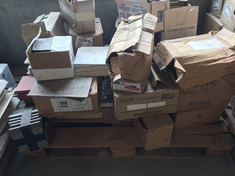 lot 23 image: Tile Lot - Pallet of Assorted Tile - (Lot O)