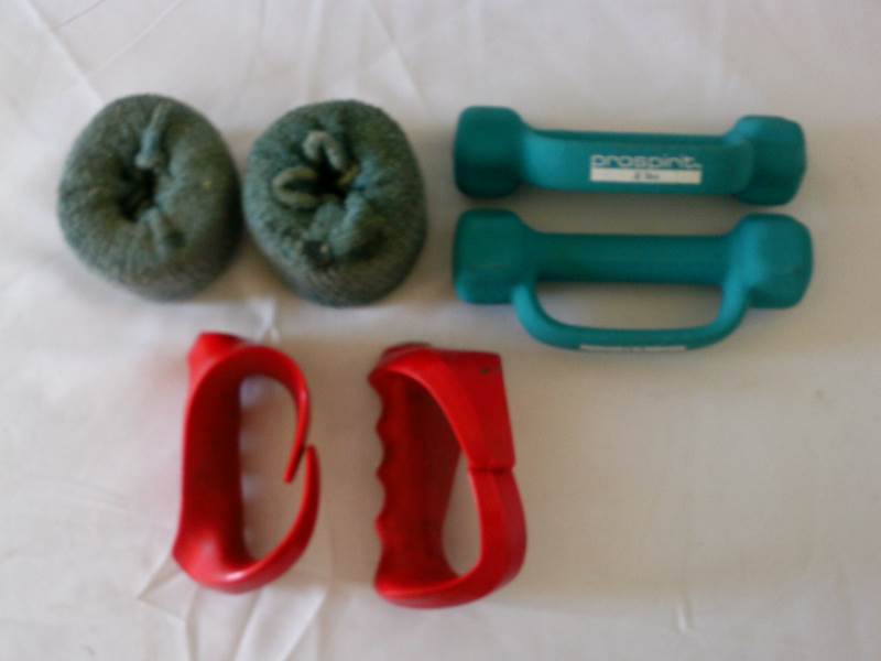 lot 1 image: Wrist and Hand Weights