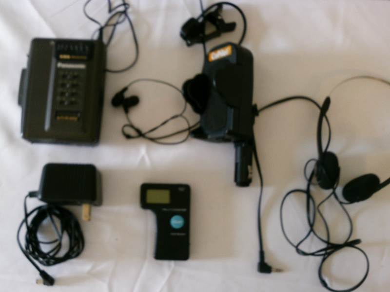 lot 12 image: Panasonic XBS AmFM Cassette with misc. accessories