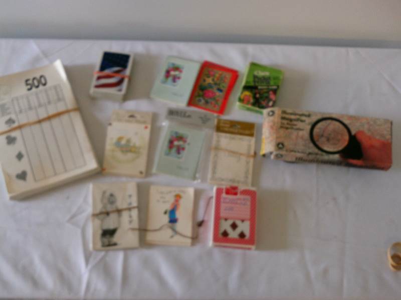 lot 24 image: Misc. Card and bridge tally sheets