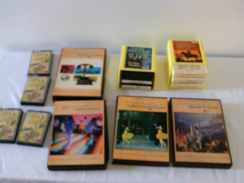 lot 26 image: 8 track collection with 4 cassettes
