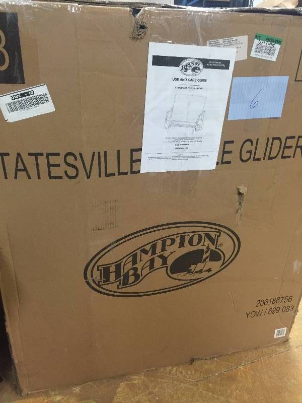 lot 6 image: Hampton Bay Statesville Patio Double Glider