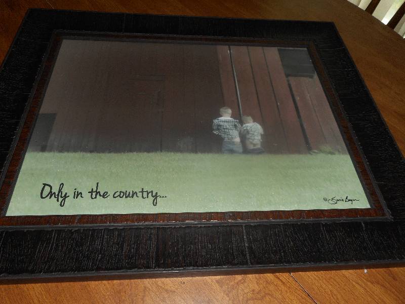20X16 ONLY IN THE COUNTRY PICTURE