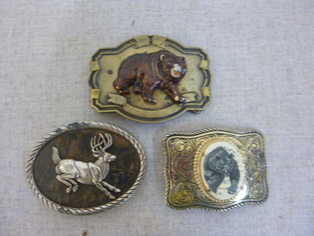 lot 58 image: 3 Belt Buckles