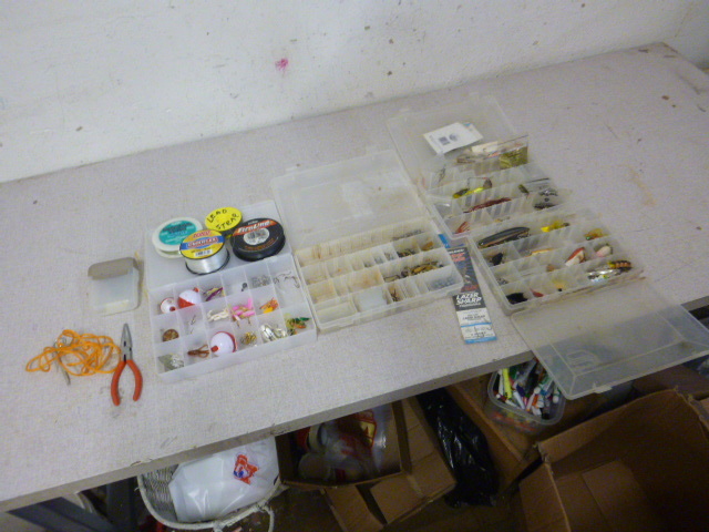 lot 64 image: 4 Plastic Boxes with Fishing Tackle