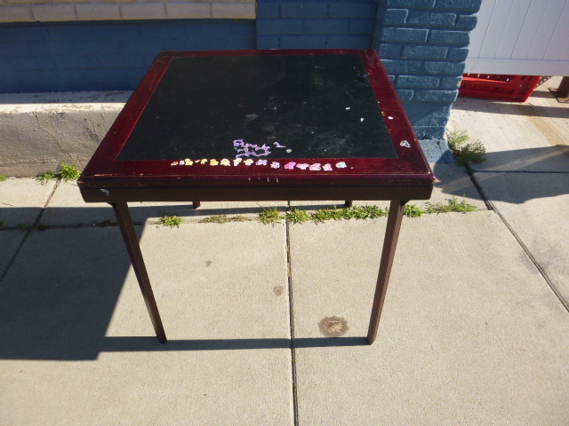 lot 102 image: Wood Card Table