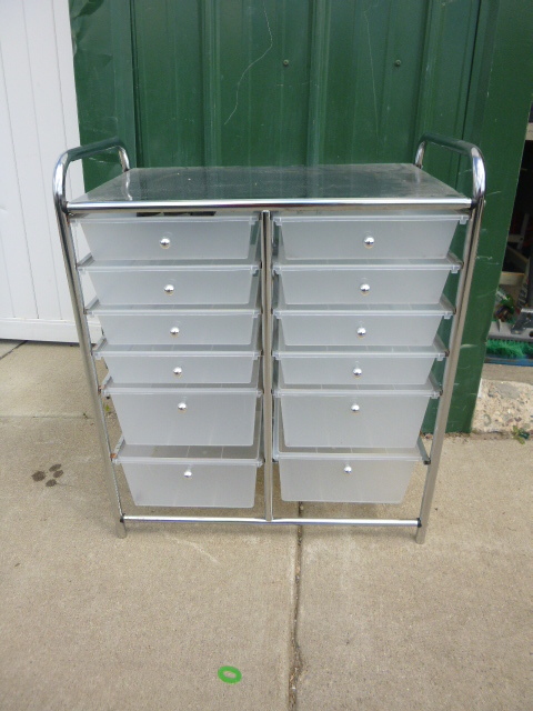 lot 117 image: 12 Drawer Storage Unit