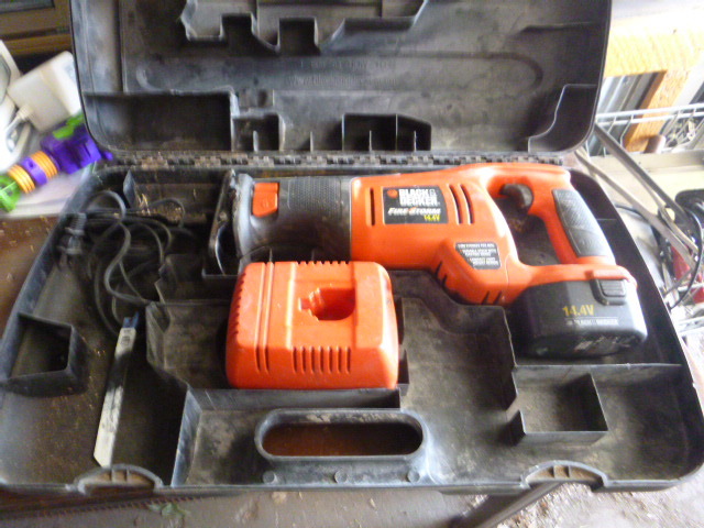 lot 169 image: Black & Decker Fire Storm Cordless Reciprocating Saw