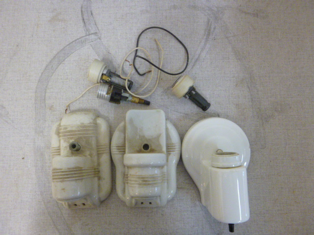 lot 249 image: 3 Vintage Wall Lights