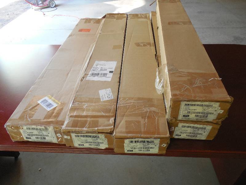 (5) window blind lot - 2.5 white 35x64