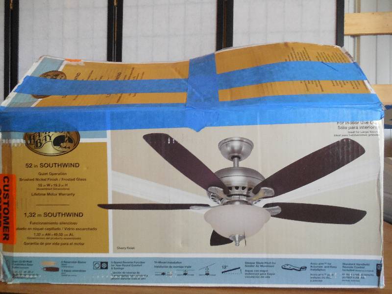 Southwind 52 in. Brushed Nickel Ceiling Fan