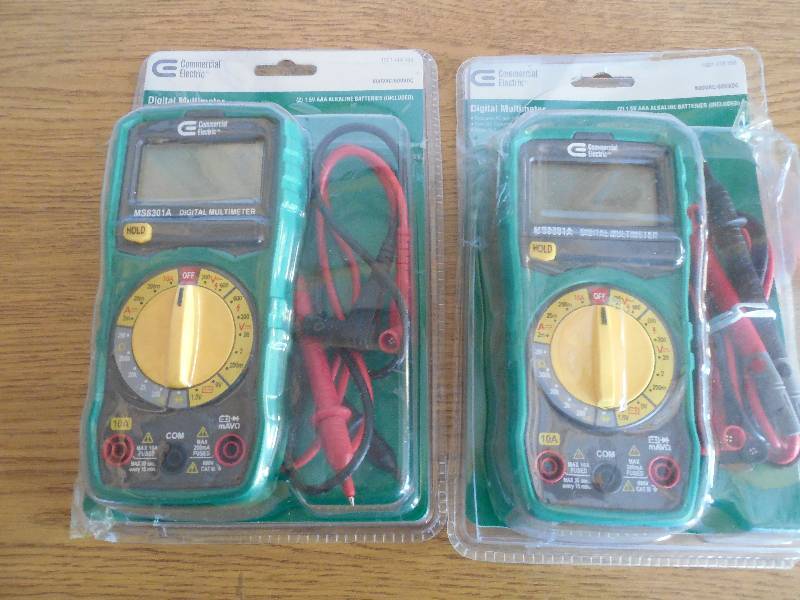 (2) DIGITAL MULTIMETERS