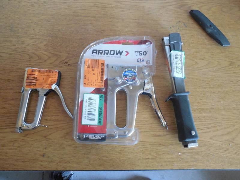 (3) STAPLE GUNS