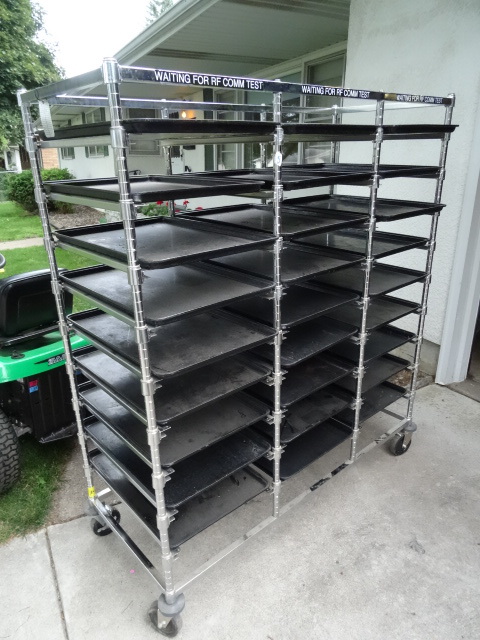 NSF Metro Tray Rack on Wheels