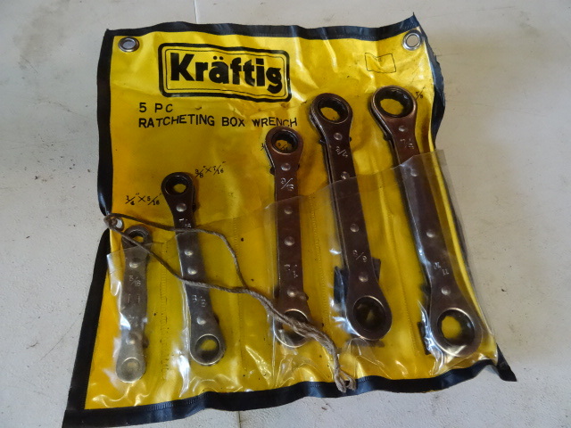 5- Pc. Ratchet Kraftig , Box Wrench Set