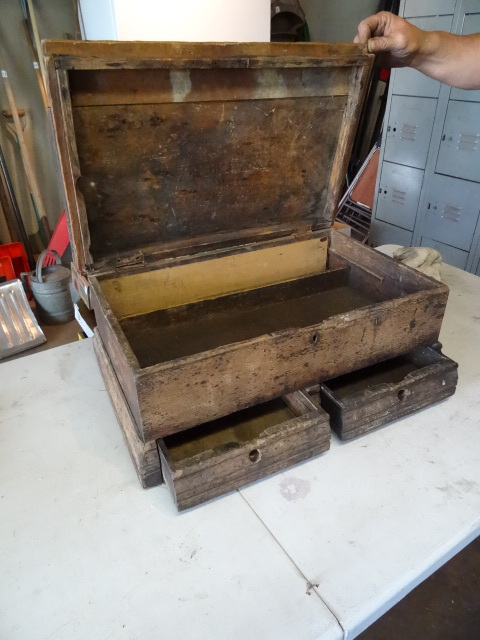 Antique Wood Tool Box