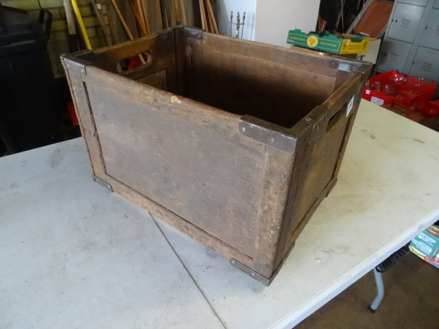 Vintage Folding Wooden Box