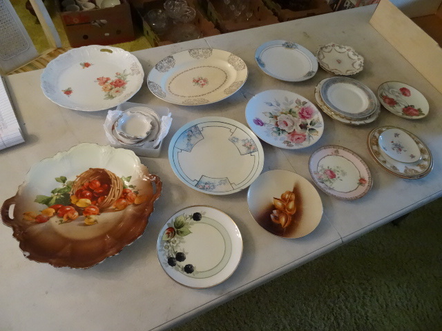 Misc China Plates Some Hand Painted