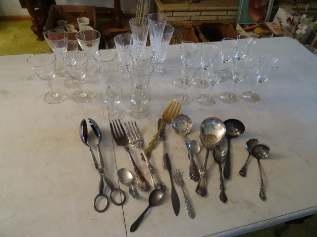Silver Plated Serving Utensils,