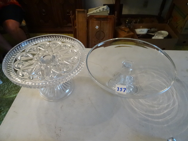 Glass Cake Pedestal PlatesPlanters