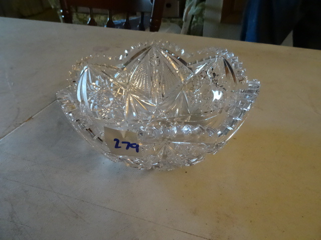 Cut Crystal Fruit Bowl