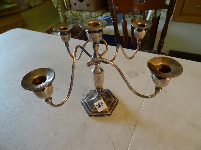 Quadruple Silverplate 5  Candelabra