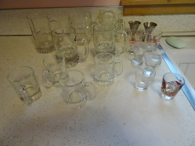 Beer Mugs and Shot Glasses