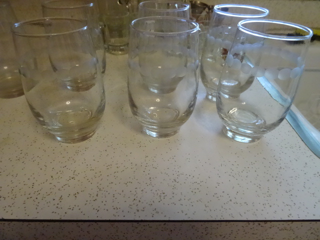 Set of 7 Water Glasses