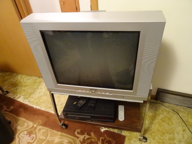 Insignia TV 24 and Funai VHS Player