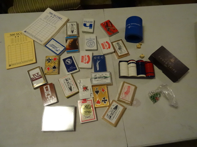 Misc Playing Cards, Poker Chips, Dies