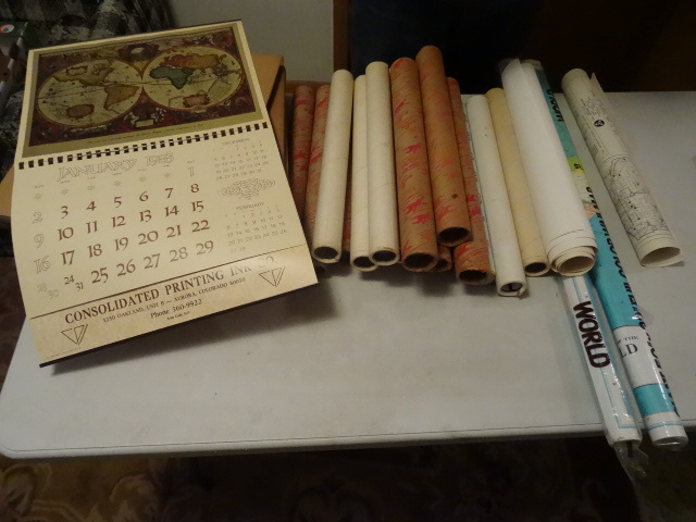 Misc Calendars Qty 24, Maps  1970 -