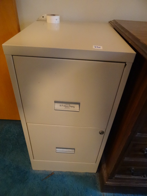 2 Drawer Metal File Cabinet