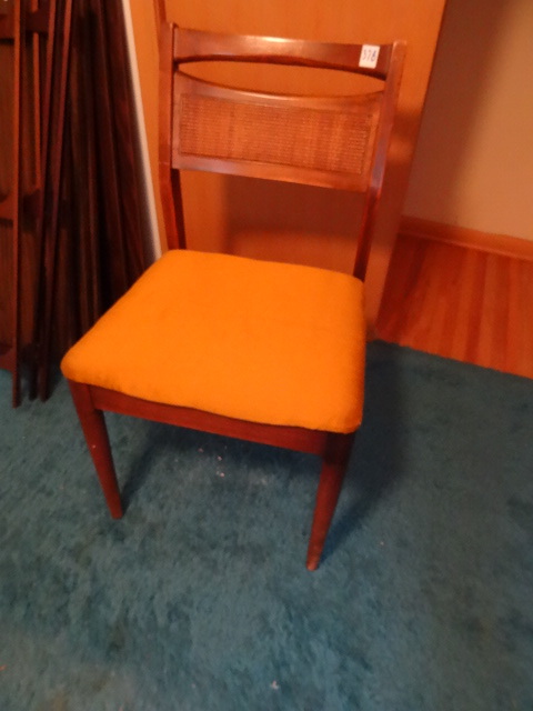 Wood Chair with Upholstered Seat