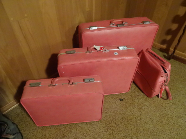 4 Pc. Pink Luggage Set