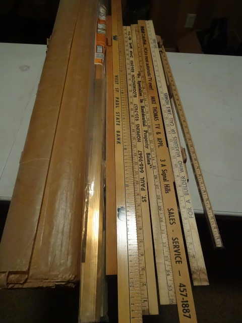 Wax Paper, Yard Sticks,