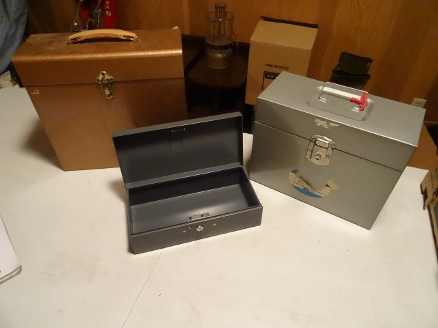 Misc File Boxes, Metal Cash Box
