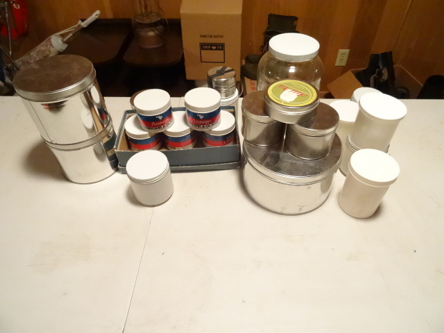 Misc Tins Metal and Plastic,