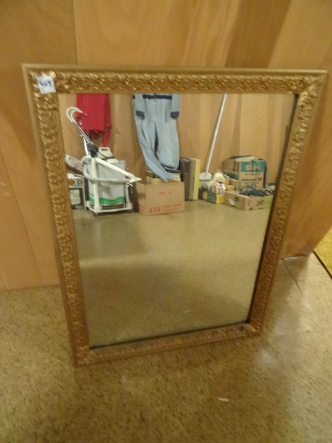 Wood Vintage Framed Wall Mirror