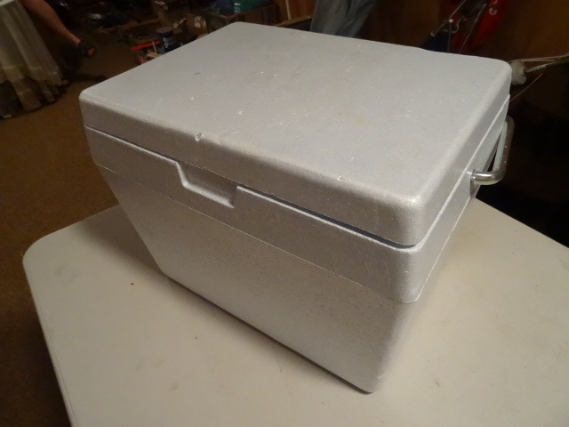 Styrofoam Cooler in Box