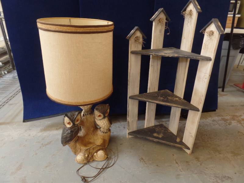 Lamp and Shelf