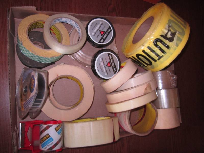 lot 33 image: Lot of masking, electrical, caution...