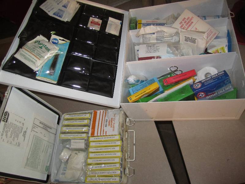 lot 52 image: 2 first aid cases stocked with supp...