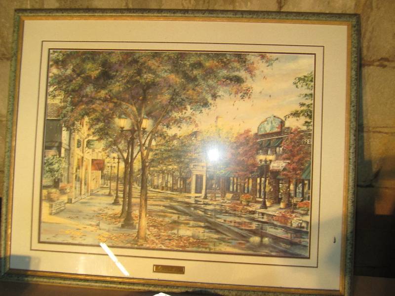 lot 60 image: Victoria crossing framed art, 36 x ...