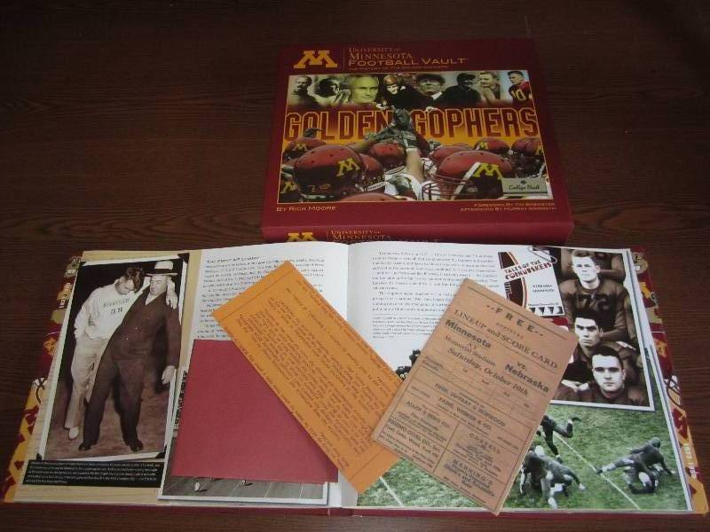 lot 69 image: New Minnesota Gophers football book...