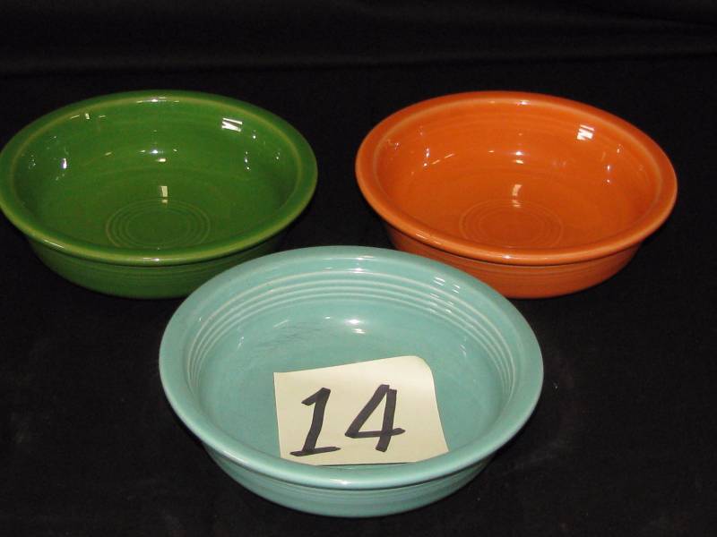 lot 14 image: Fiesta Soup Bowls