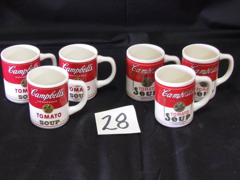 lot 28 image: Campbell Tomato Soup Cups