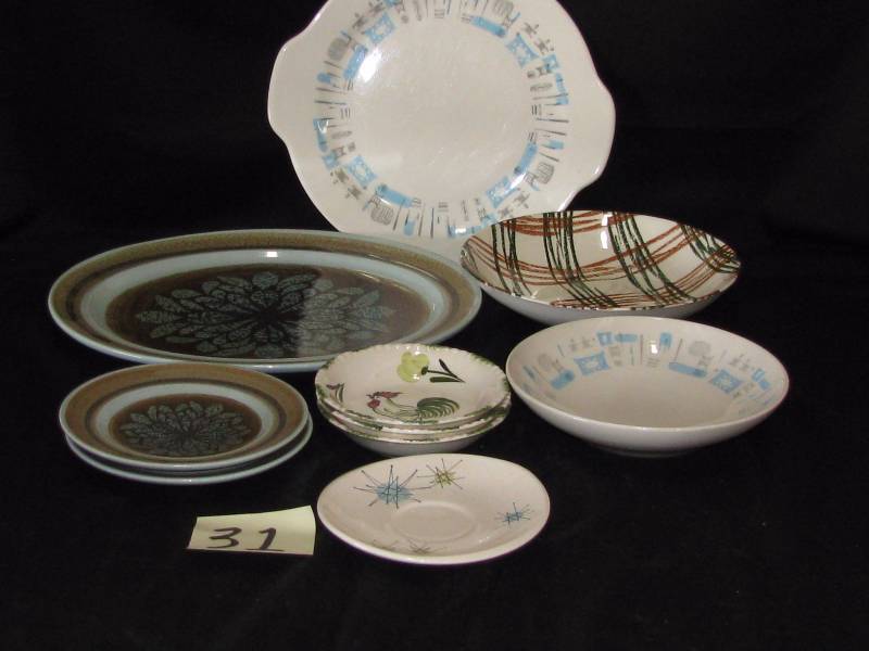 lot 31 image: Misc. Stoneware Dishes