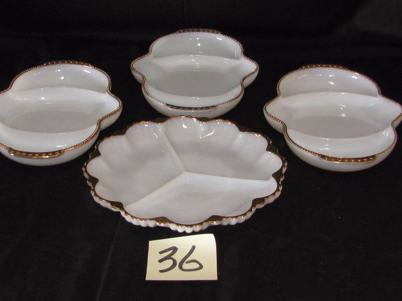 lot 36 image: Fire King Anniversary Serving Dishes
