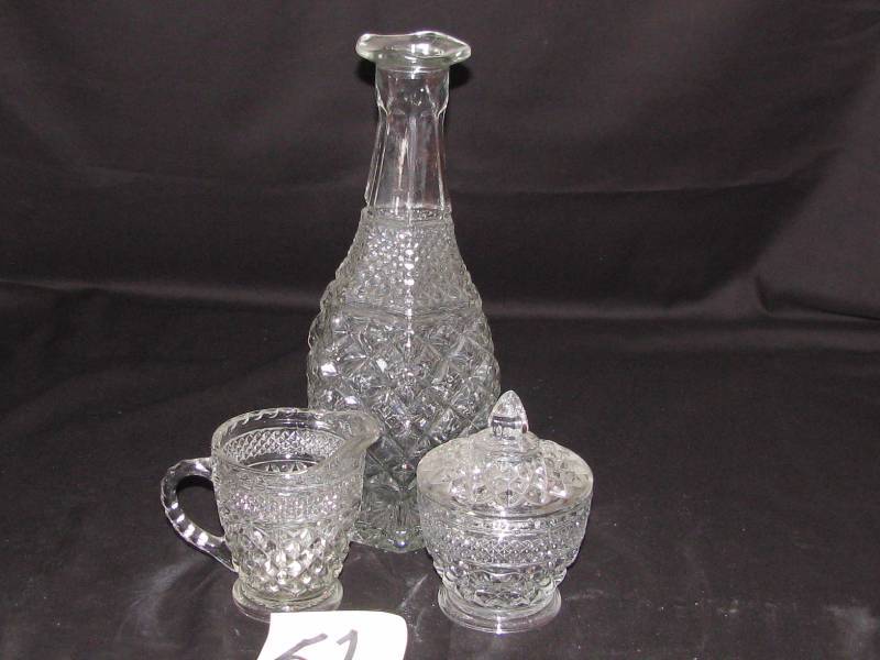 lot 51 image: Anchor Hocking Wexford 3-Piece lot